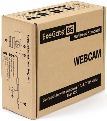 Web-камера EXEGATE GoldenEye C270,  черный [ex286181rus]