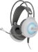 Гарнитура игровая Oklick HS-L300G,  для компьютера, мониторные,  проводные, белый  [1796952]