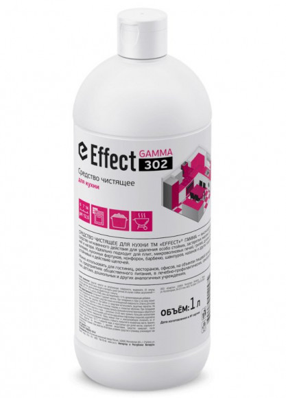 Effect Гамма 302 Средство чистящее для кухни сложные загрязнения, 1 литр Effect Гамма 302 Средство чистящее для кухни сложные загрязнения, 1 литр