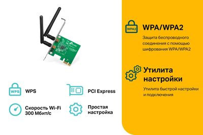 Wi-Fi адаптер TP-LINK TL-WN881ND PCI Express