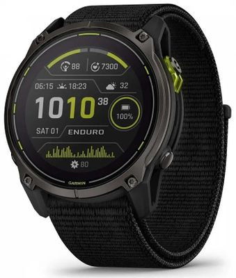 Смарт-часы Garmin Enduro 3,  51мм,  1.4",  черный/серый [010-02751-01]