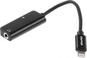 Переходник аудио PREMIER AWEI,  lightning  -  Jack 3.5 (f) ,  0.1м, черный [cl-121]