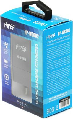 Сетевое зарядное устройство HIPER HP-WC002,  USB-C,  25Вт,  3A,  черный