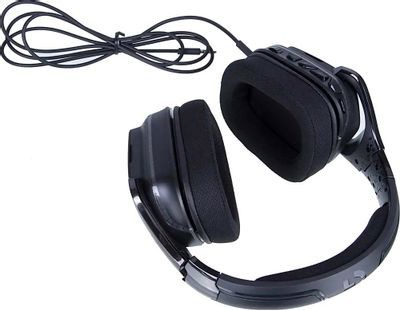 Гарнитура Logitech G635 Lightsync,  для компьютера и игровых консолей, накладные,  проводные, черный  [981-000750]