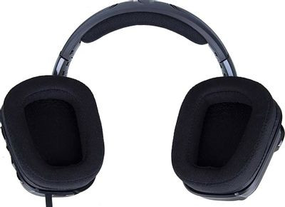 Гарнитура Logitech G635 Lightsync,  для компьютера и игровых консолей, накладные,  проводные, черный  [981-000750]