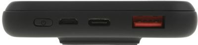 Внешний аккумулятор (Power Bank) Cactus CS-PBFSQT-10000,  10000мAч,  черный