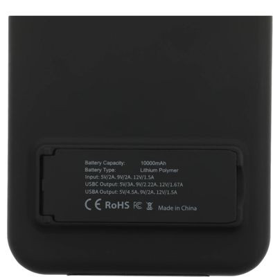 Внешний аккумулятор (Power Bank) Cactus CS-PBFSQT-10000,  10000мAч,  черный
