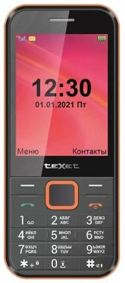 Сотовый телефон TeXet 302-TM,  черный/красный
