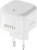 Сетевое зарядное устройство PERO ТС10,  USB-C + USB-A,  20Вт,  3.1A,  белый [тс10whpd]