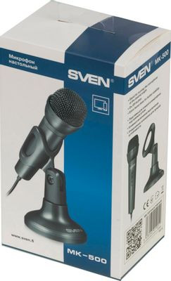 Микрофон Sven MK-500,  черный [sv-019051]