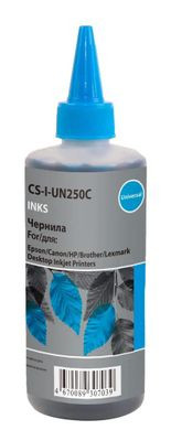 Чернила Cactus CS-I-Un250C, для Epson, для HP, для Canon, для Xerox, 250мл, голубой Чернила Cactus CS-I-Un250C, для Epson, для HP, для Canon, для Xerox, 250мл, голубой