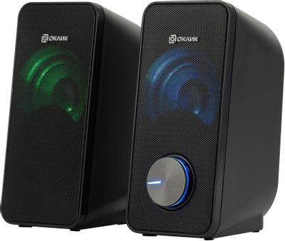 Колонки Oklick OK-122,  2.0,  черный [1458492]