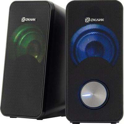 Колонки Oklick OK-122,  2.0,  черный [1458492]