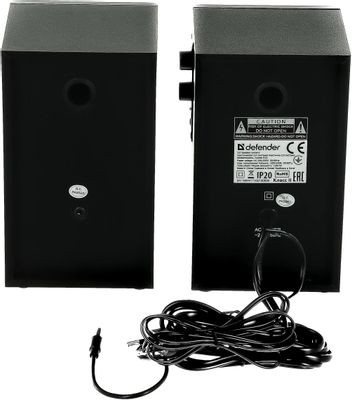 Колонки Defender Aurora S12,  2.0,  черный [65415]