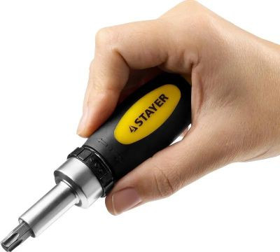 Отвертка с насадками  Stayer 2557-H38, 38 предметов, в жестком кейсе