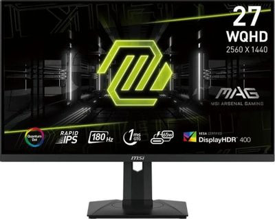 27" Монитор MSI Mag 274QRF QD E2,  2560x1440,  IPS,  180Гц,  2хHDMI,  1хDP,  1хType-С, черный [9s6-3cc29h-276]