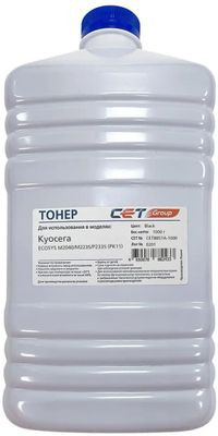 Тонер CET PK11,  для Kyocera Ecosys M2040/M2235/P2335,  черный, 1000грамм, бутылка