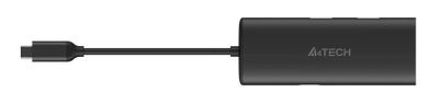 Хаб (разветвитель) A4TECH DST-80C, серый
