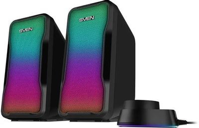 Колонки Bluetooth Sven 435,  2.0,  черный [sv-020927]