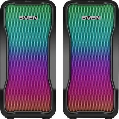 Колонки Bluetooth Sven 435,  2.0,  черный [sv-020927]