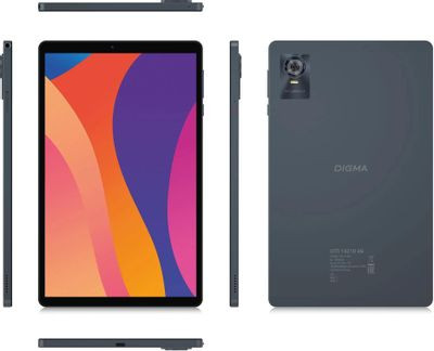 10.1" Планшет Digma CITI 1421D 4G 3/64 GB T606 4G, 1280 x 800, Android 13, серый [cs1274pl]