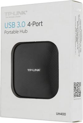 Хаб (разветвитель) TP-LINK UH400, черный Хаб (разветвитель) TP-LINK UH400, черный