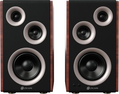 Колонки Bluetooth Oklick OK-117 BT,  2.0,  черный [1193274]