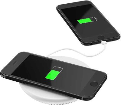 Беспроводное зарядное устройство LYAMBDA LW4-WT,  USB,  USB type-C,  5Вт,  1.5A,  белый