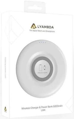 Беспроводное зарядное устройство LYAMBDA LW4-WT,  USB,  USB type-C,  5Вт,  1.5A,  белый