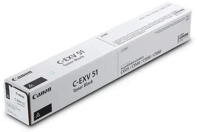 Тонер Canon C-EXV51BK,  для iR-ADV C5535/5535i/5540i/5550i/5560ii MFP,  черный, туба