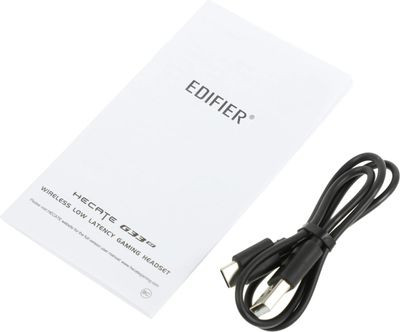 Гарнитура игровая Edifier G33,  для компьютера, мониторные,  проводные, черный  / красный