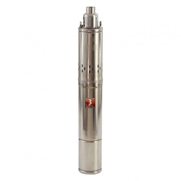 Скважинный насос DWS-4-150, винтовой, диаметр 4", 1300 Вт, 2000 л/ч, напор 150 м Denzel