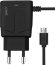 Сетевое зарядное устройство PERO ТС04,  USB-A,  microUSB,  10.5Вт,  2.1A,  черный [тс04b2amu]