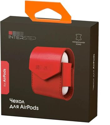 Кейс Interstep 70270,  для AirPods,  красный