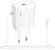 Сетевое зарядное устройство PERO ТС04,  USB-A,  microUSB,  10.5Вт,  2.1A,  белый [тс04w2amu]