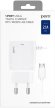 Сетевое зарядное устройство PERO ТС04,  USB-A,  microUSB,  10.5Вт,  2.1A,  белый [тс04w2amu]