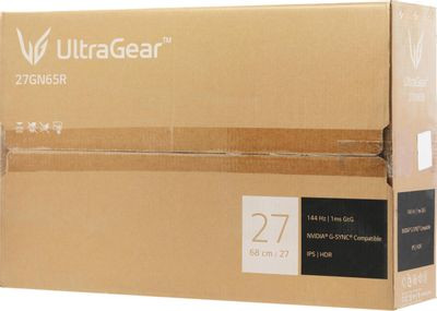 27" Монитор LG UltraGear 27GP850-B,  2560x1440,  IPS,  165Гц,  2хHDMI,  1хDP,  черный и черный/красный [27gp850-b.aruz]