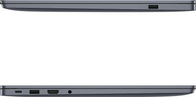 Ноутбук Huawei MateBook D 14 MDF-X 14", 2024, IPS, Intel Core i5 12450H 2ГГц, 8-ядерный, 8ГБ LPDDR4x, 512ГБ SSD,  Intel UHD Graphics, без операционной системы, серый космос [53013xfq]