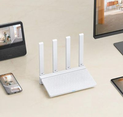 Wi-Fi роутер Xiaomi AX3000T,  AX3000,  белый [dvb4441gl]