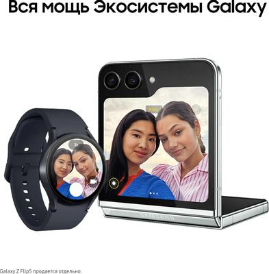 Смарт-часы Samsung Galaxy Watch 6 44мм,  1.5",  графитовый/графитовый [sm-r940nzkacis]