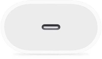 Сетевое зарядное устройство Apple A2347,  USB type-C,  20Вт,  2.2A,  белый [mhje3zm/a]