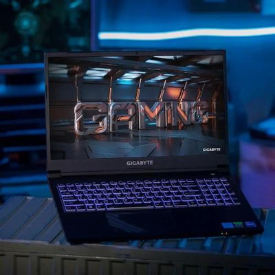 Ноутбук игровой Gigabyte G5 15.6", 2023, IPS, Intel Core i7 13620H 2.4ГГц, 10-ядерный, 16ГБ DDR5, 512ГБ SSD,  NVIDIA GeForce  RTX 4050 для ноутбуков - 6 ГБ, Free DOS, черный [mf5-h2kz353sd]