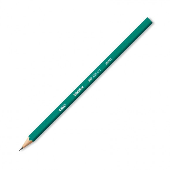 Карандаш чернографитный Bic Evolution Эко, заточен, НВ, пластик, шестигранный