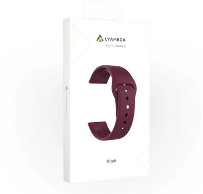 Ремешок LYAMBDA DSJ-01-04T-22-WR для универсальный, бордовый