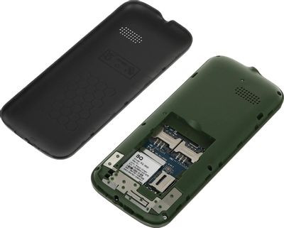 Сотовый телефон BQ Step XL+ 2820,  черный/зеленый