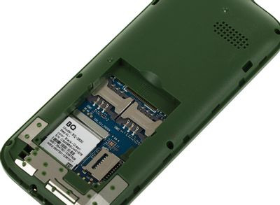 Сотовый телефон BQ Step XL+ 2820,  черный/зеленый
