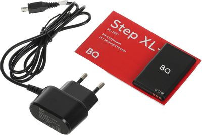 Сотовый телефон BQ Step XL+ 2820,  черный/зеленый