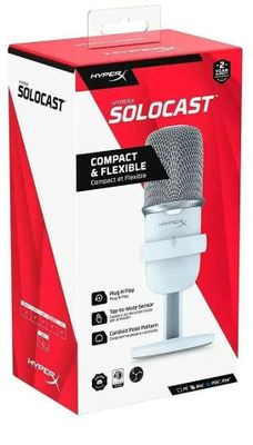 Микрофон HYPERX SoloCast,  белый [519t2aa (slc001)]