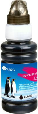Чернила G&G GG-C13T01L14A, для Epson, 70мл, черный пигментный Чернила G&G GG-C13T01L14A, для Epson, 70мл, черный пигментный