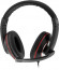 Гарнитура игровая Oklick HS-L390G DRAGON,  для компьютера, мониторные,  проводные, черный  / красный [1100413]